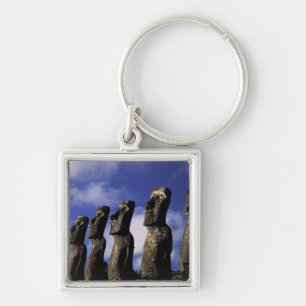 South America, Chile, Easter Island, Ahu Akiri. Key Ring