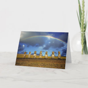 South America, Chile, Easter Island. The full Holiday Card