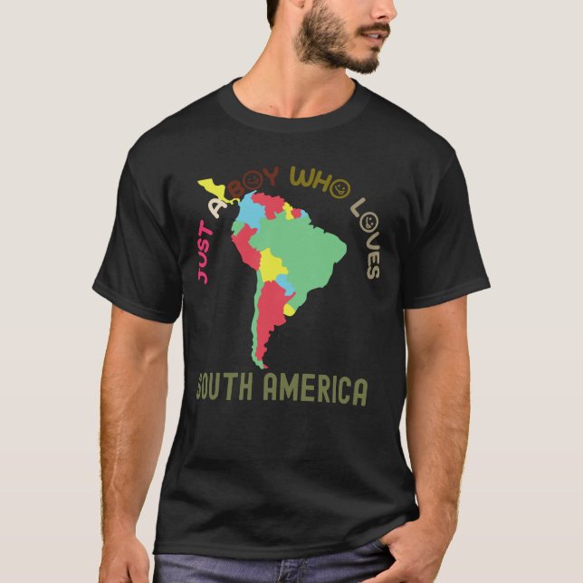 South America Continent T-Shirt (Front)