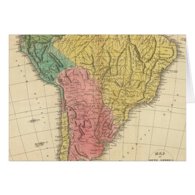 South America History Map (Front Horizontal)