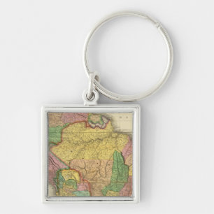South America in 1823 Key Ring