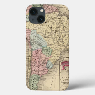 South America Map by Mitchell iPhone 13 Case