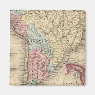 South America Map by Mitchell Magnet