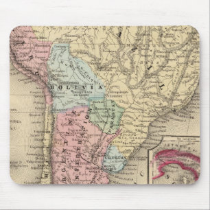 South America Map by Mitchell Mouse Pad