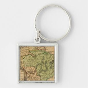 South America  Map by Worcester Key Ring