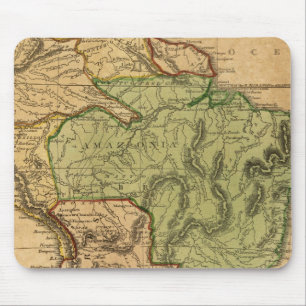 South America Map by Worcester Mouse Pad