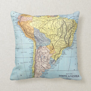 SOUTH AMERICA: MAP, c1890 Cushion