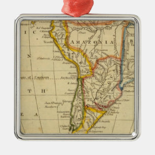 South America Metal Ornament