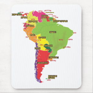 South America Mouse Pad