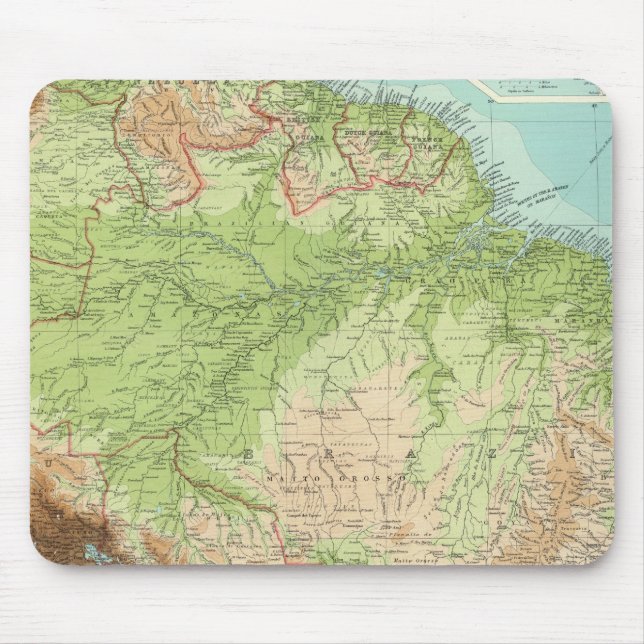 South America northern section Mouse Pad (Front)