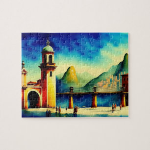 South America Old Town Vintage Jigsaw Puzzle