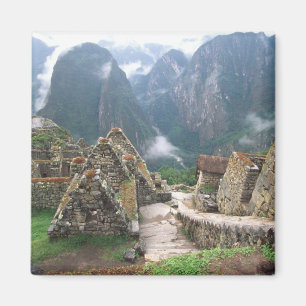 South America, Peru, Machu Picchu Magnet