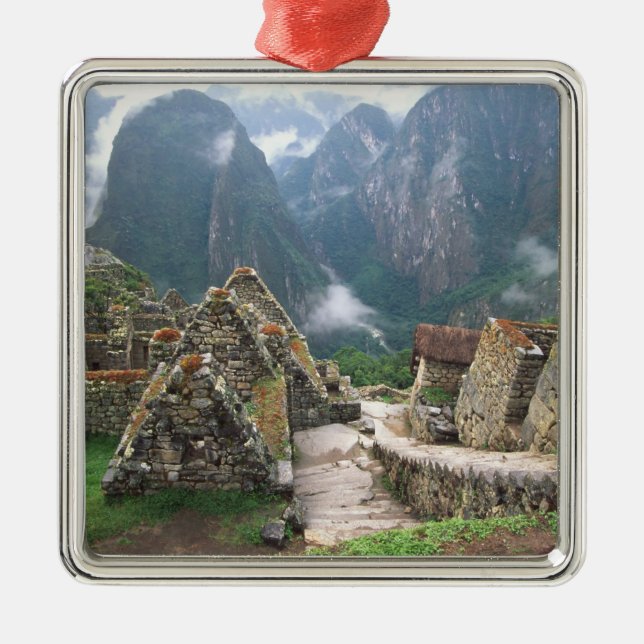 South America, Peru, Machu Picchu Metal Tree Decoration (Front)