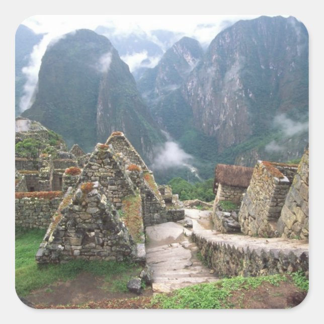 South America, Peru, Machu Picchu Square Sticker (Front)