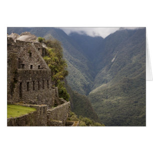 South America, Peru, Machu Picchu. Stone ruins