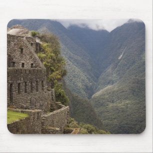 South America, Peru, Machu Picchu. Stone ruins Mouse Pad