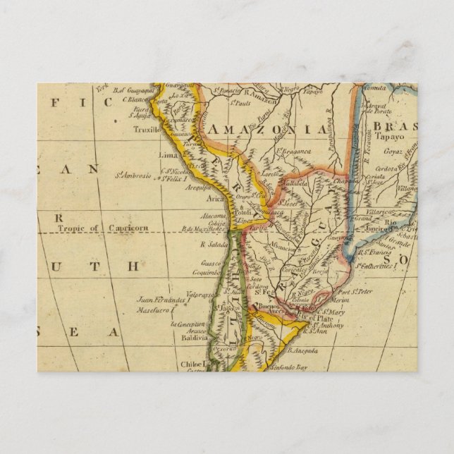 South America Postcard (Front)