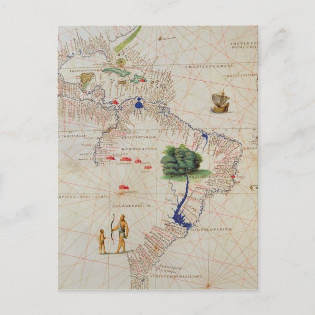 South America Postcard (Front)