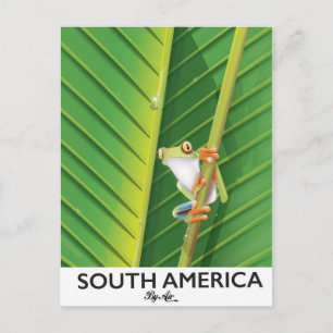 South America Tree Frog vacation poster Postcard