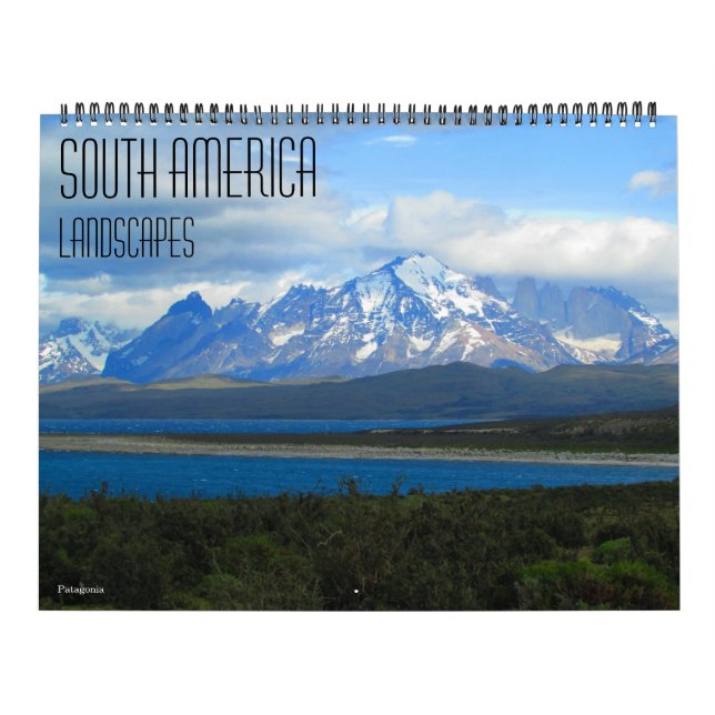 south america vistas 2026 (with locations) large calendar (Cover)