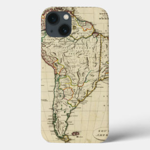 South America with boundaries outlined iPhone 13 Case
