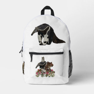 SOUTH AMERICAN ANIMALS PRINTED BACKPACK