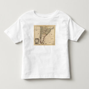 South American engraved map Toddler T-Shirt