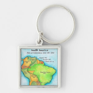 South American Independence Key Ring