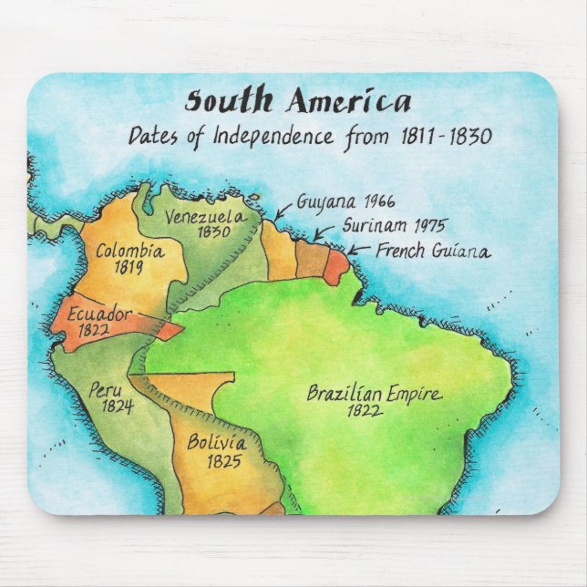 South American Independence Mouse Pad (Front)