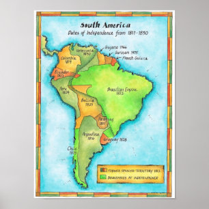 South American Independence Poster