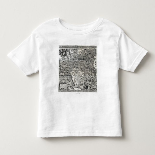 South and Part of North America - Panoramic Toddler T-Shirt (Front)