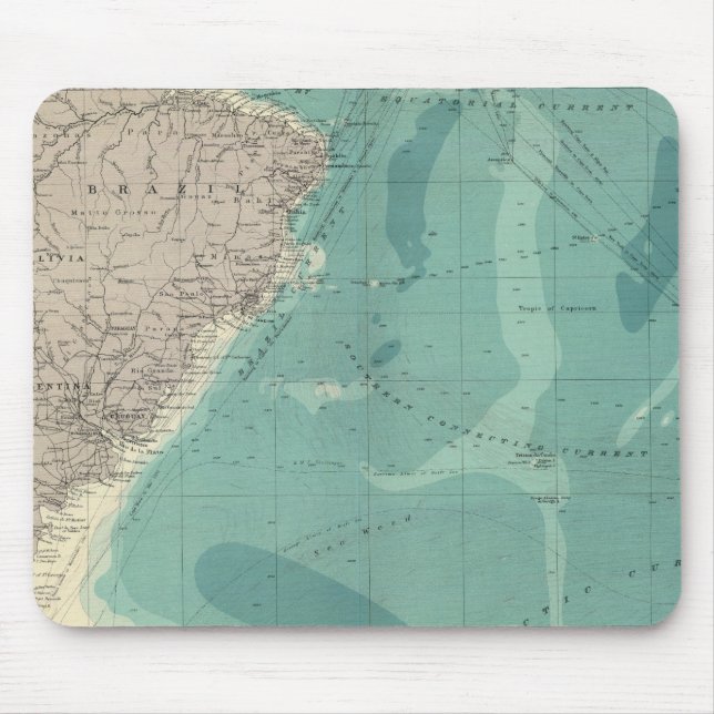 South Atlantic Ocean Mouse Pad (Front)