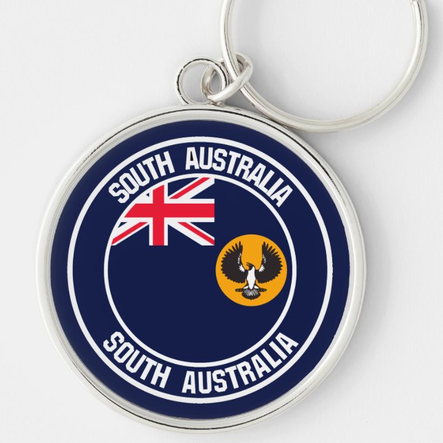 South Australia Round Emblem Key Ring (Front)