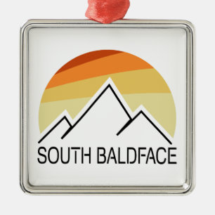 South Baldface New Hampshire Retro Metal Ornament
