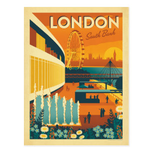 South Bank, London Postcard