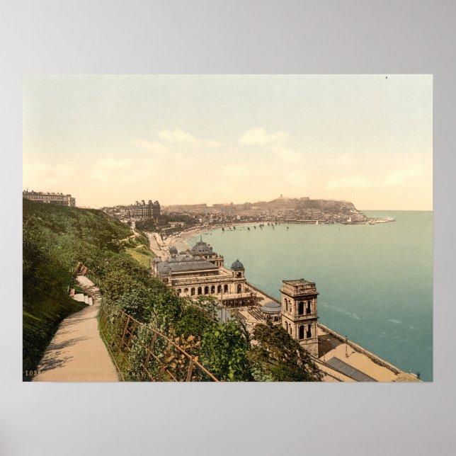 South Bay, Scarborough, Yorkshire, England Poster (Front)