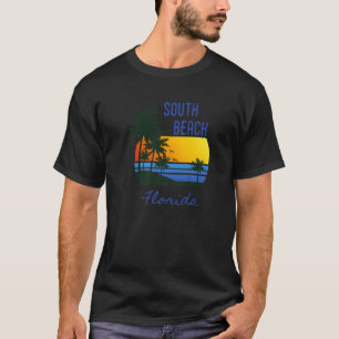 South Beach Florida Beach Palm Tree T-Shirt