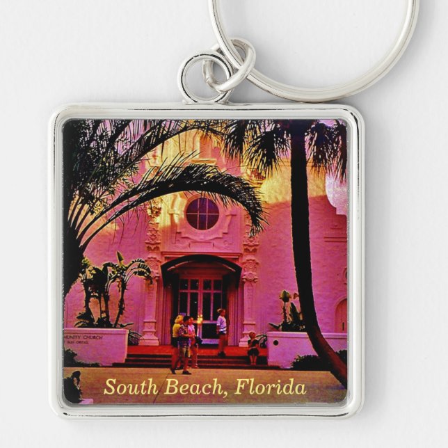 South Beach, Florida Key Ring (Front)