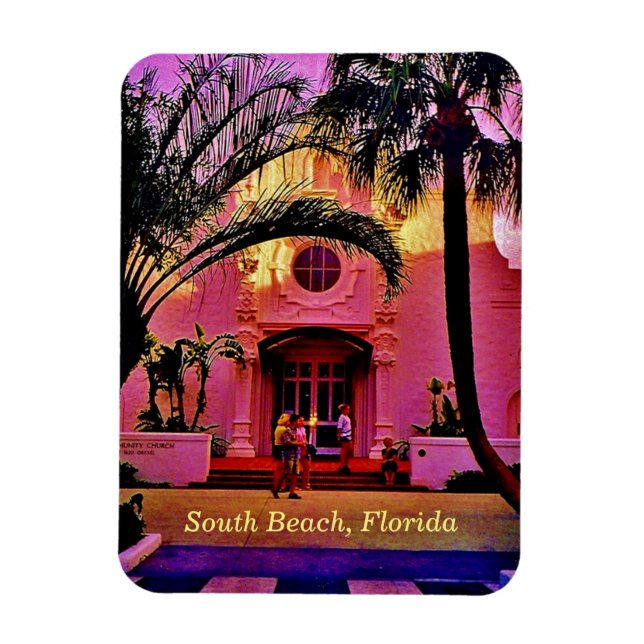 South Beach, Florida Magnet (Vertical)