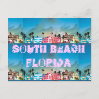 SOUTH BEACH, Florida Postcard