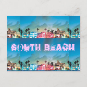 SOUTH BEACH, Florida Postcard