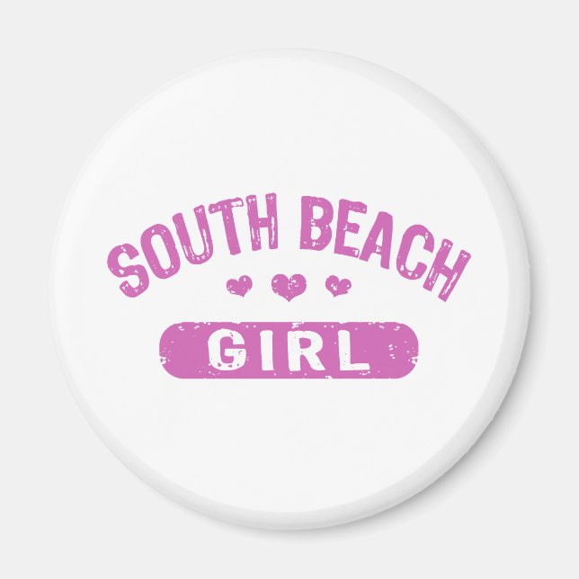 South Beach Girl Magnet (Front)