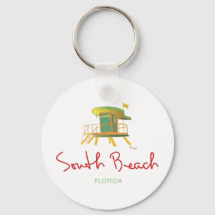 South Beach Lifeguard Station Key Ring