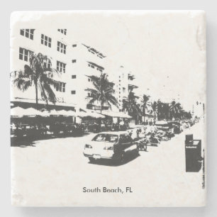 South Beach Marble Coaster