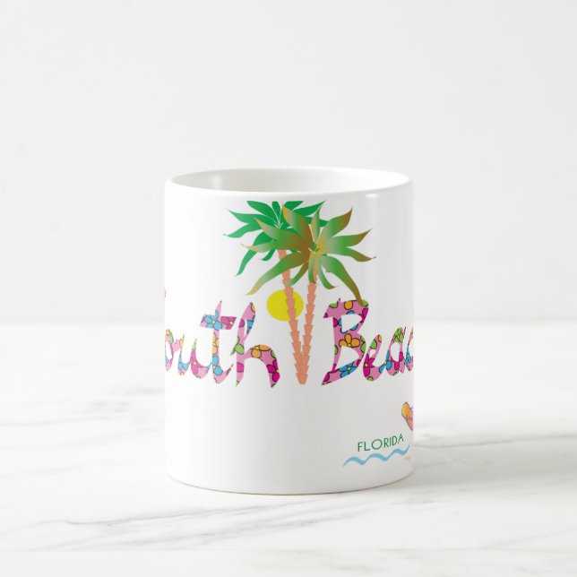 South Beach Miami Flip Flops II Coffee Mug (Center)