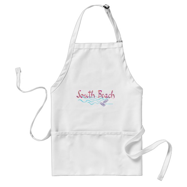South Beach Miami Flip Flops Standard Apron (Front)