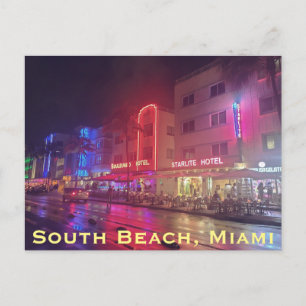 South Beach, Miami, Florida Art Deco Postcard