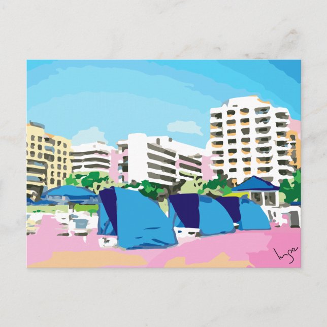 SOUTH BEACH, MIAMI, FLORIDA Cool Postcard (Front)