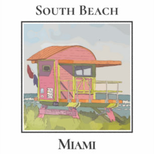 South Beach Miami Florida Lifeguard Tower