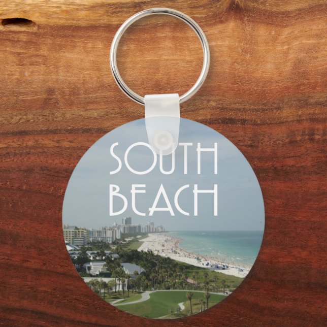 South Beach Miami Florida photo Key Ring (Front)